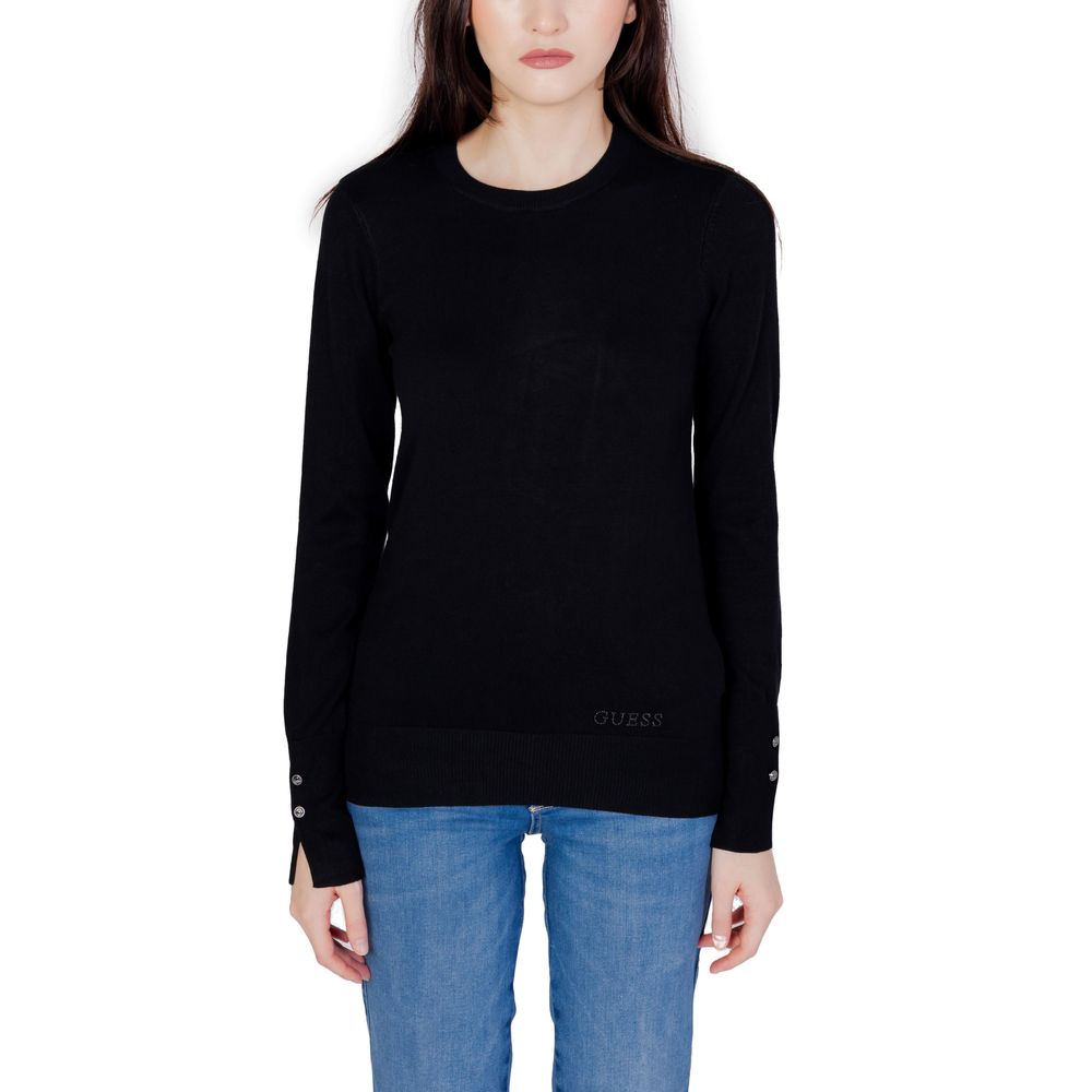 Guess Schwarzer Baumwoll-Sweatshirt